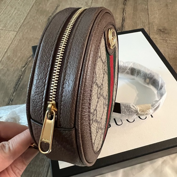 GUCCI
Brand New GG Supreme Monogram Web Mini Ophidia Round Backpack Brown - Picture 5 of 12